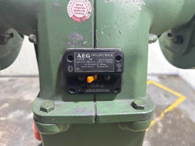 Aeg hs 175/200 dubbelsteens slijpmachine - afbeelding 4 van  5