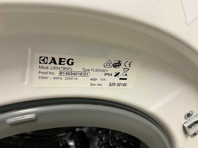 Aeg l63479nfl wasmachine - afbeelding 5 van  5