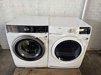 Aeg l7fe96cs wasmachine 9kg 1600t | aeg t8db84gw warmtepompdroger 8kg - afbeelding 2 van  5