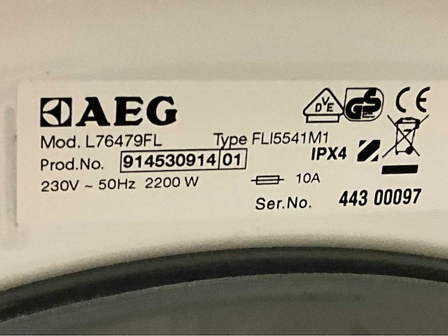 Aeg lavamat exclusiv l76479fl wasmachine - afbeelding 7 van  7