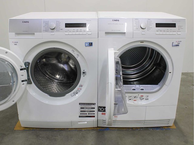 Aeg lavamat protex wasmachine & aeg lavatherm absolute care system protex plus wasdroger - afbeelding 2 van  8