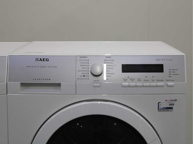 Aeg lavamat protex wasmachine & aeg lavatherm absolute care system protex plus wasdroger - afbeelding 6 van  8