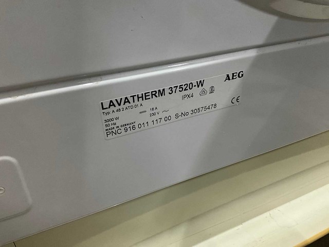 Aeg lavatherm 37520 wasdroger - afbeelding 5 van  5