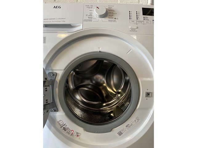 Aeg lf61r840 6000 serie prosense® wasmachine energielabel a 1400 toeren 8kg nl/fr - afbeelding 1 van  2