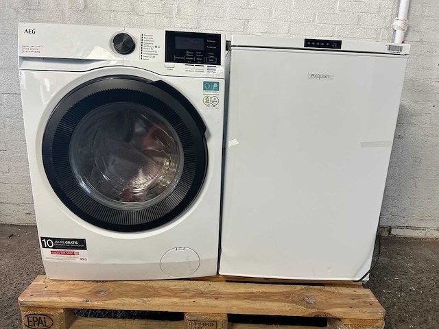 Aeg lwr7amz48wd was-droogcombinatie | exquisit gs581-he-010d vrieskast - afbeelding 1 van  8