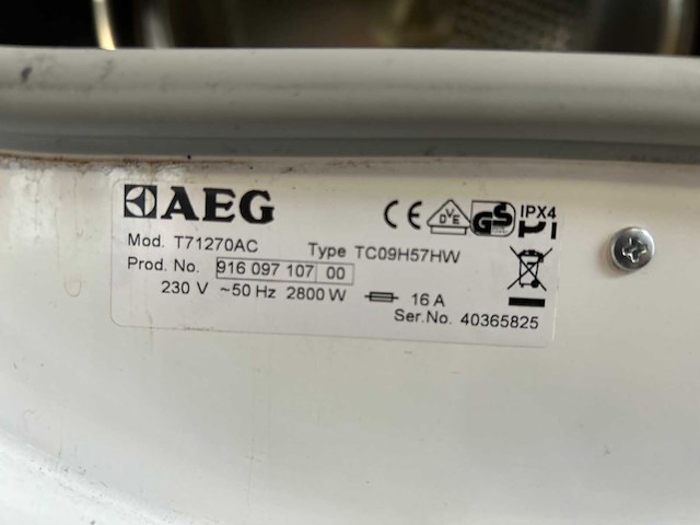 Aeg lwr8wi7680 was-droogcombinatie | aeg t71270ac droger - afbeelding 5 van  5