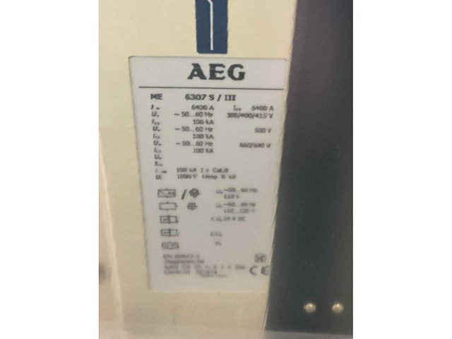 Aeg me 6307 s / iii. 6400a air circuit breaker - afbeelding 4 van  5
