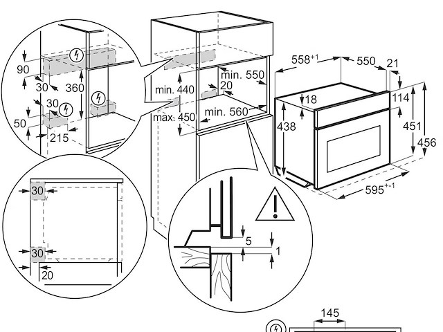 Aeg nkk8n621b combi - afbeelding 6 van  6