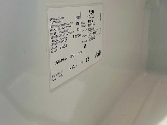 Aeg santo (40270kg) koelvriescombinatie - afbeelding 6 van  8