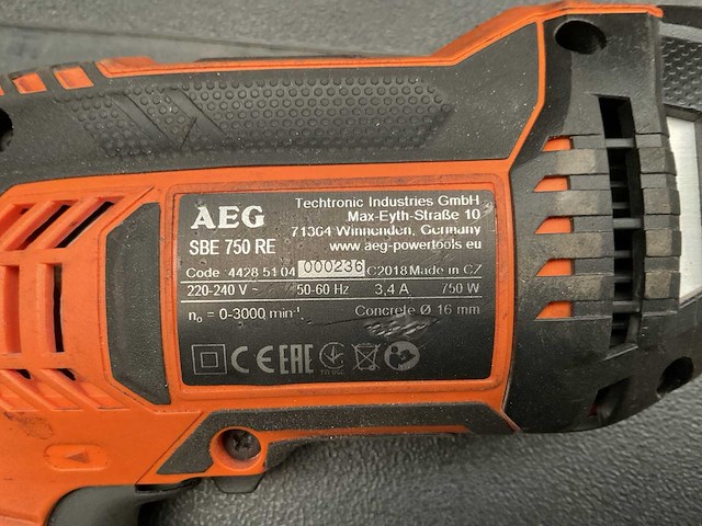 Aeg sbe 750 re boormachine - afbeelding 3 van  4