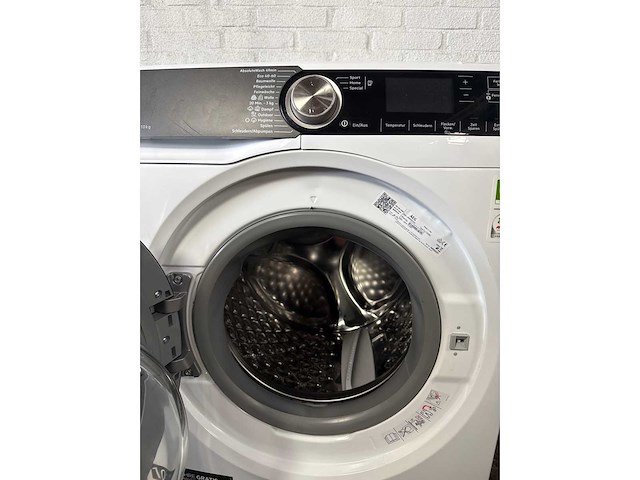 Aeg serie 9000 lr9ww80400 wasmachine voorlader 10 kg 1351 rpm wit duits display - afbeelding 4 van  5