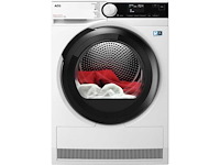 Aeg series 8000 tr8t70680, vrijstaand, voorlader, warmtepomp, wit, draaiknop, duits display - afbeelding 1 van  6