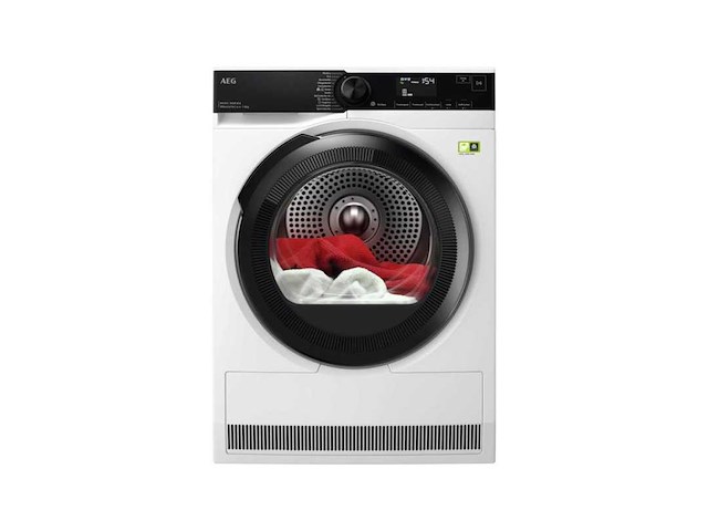 Aeg series 8000 tr8t75780, vrijstaand, voorlader, warmtepomp, duits display - afbeelding 1 van  8