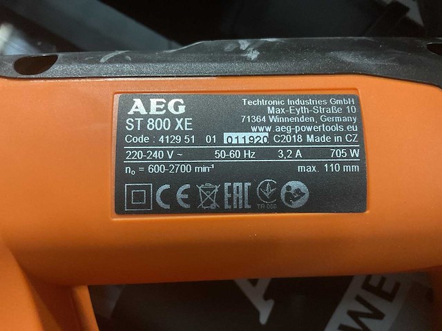 Aeg st 800 xe decoupeerzaag - afbeelding 3 van  5