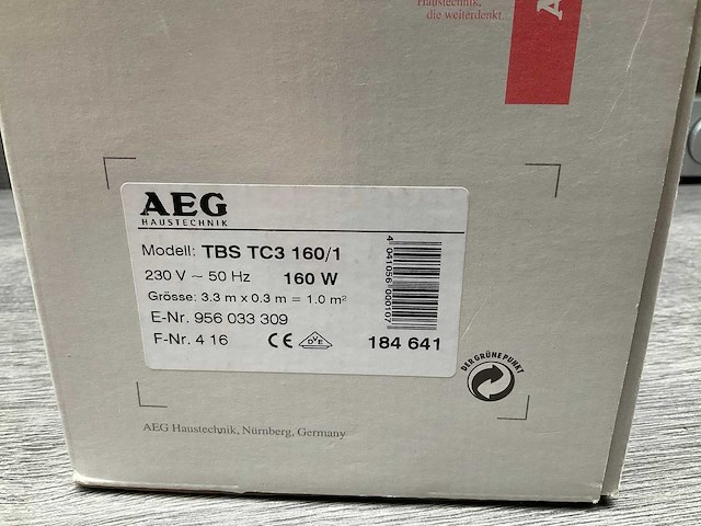 Aeg tbs tc3 elektrische vloerverwarming - afbeelding 3 van  6