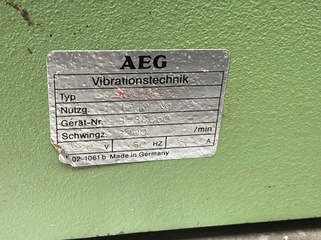 Aeg vibrationstechnik kd12-2 triltafel - afbeelding 7 van  7