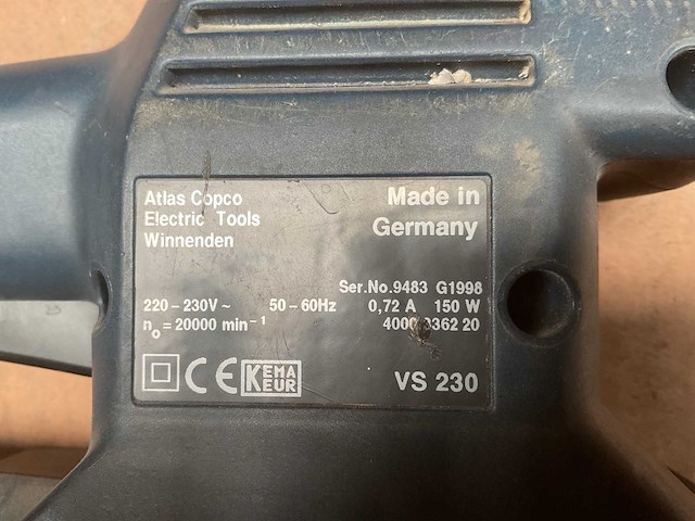 Aeg vs 230 schuurmachine - afbeelding 3 van  3