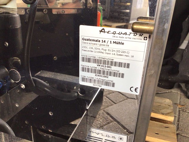 Aequator koffiemachine - afbeelding 3 van  4