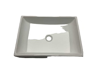 Aet italia ceramic rectangular marine washbasin 50cm white glaze for wet areas - afbeelding 1 van  7