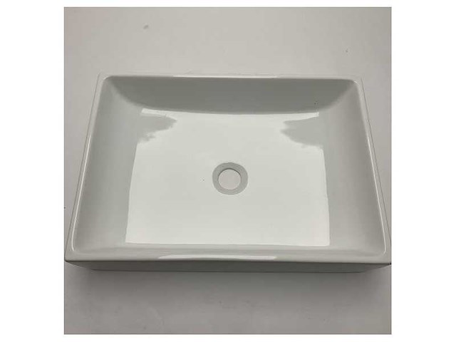 Aet italia ceramic rectangular marine washbasin 50cm white glaze for wet areas - afbeelding 2 van  7