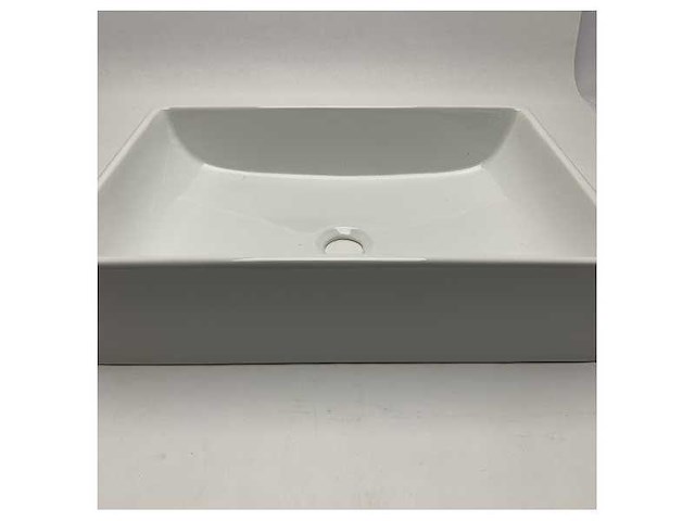Aet italia ceramic rectangular marine washbasin 50cm white glaze for wet areas - afbeelding 5 van  7
