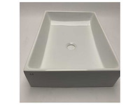 Aet italia ceramic rectangular marine washbasin 50cm white glaze for wet areas - afbeelding 7 van  7