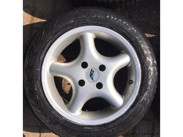 Aez aluminium winter velgenset - 4x108 ford - afbeelding 1 van  5