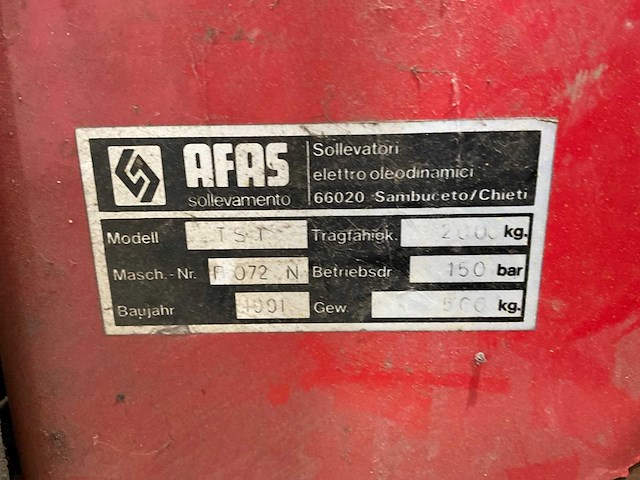 Afas - 1991 - tst - hef kolom - afbeelding 2 van  10