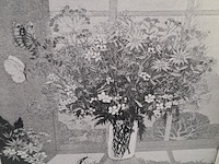 Afbeelding in lijst, a. m. iperen, bloemen voor het raam 5/10, 1974 - afbeelding 4 van  9