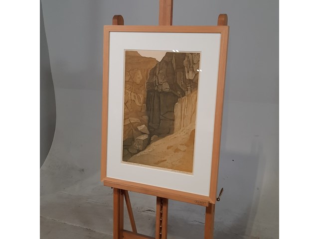 Afbeelding in lijst, a.a.m.m. van lieshout, cueva de canalobre 4/20, 1970 - afbeelding 3 van  9