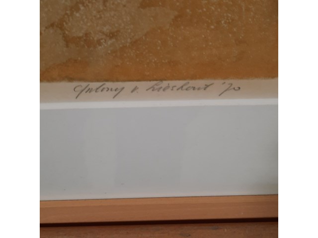 Afbeelding in lijst, a.a.m.m. van lieshout, cueva de canalobre 4/20, 1970 - afbeelding 5 van  9