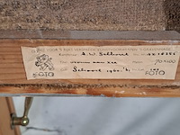 Afbeelding in lijst, a.w. salhorst, vrouw aan zee - afbeelding 6 van  14