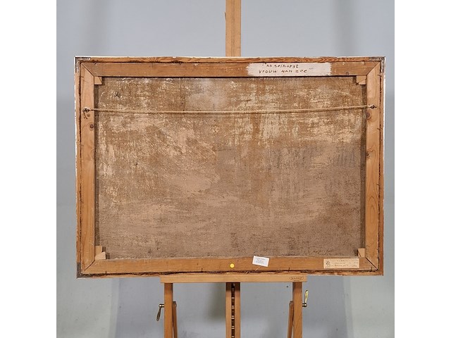 Afbeelding in lijst, a.w. salhorst, vrouw aan zee - afbeelding 11 van  14