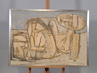 Afbeelding in lijst, a.w. salhorst, vrouw aan zee - afbeelding 13 van  14