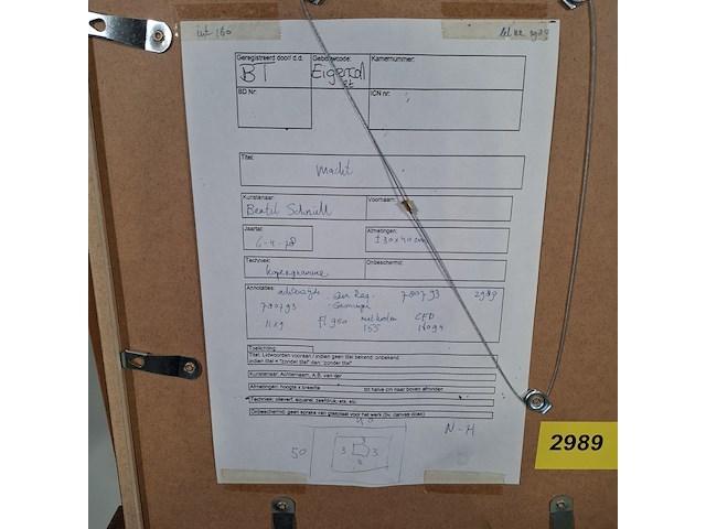Afbeelding in lijst bertil schmüll, macht - afbeelding 2 van  10