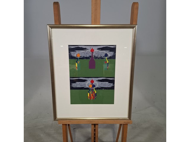 Afbeelding in lijst, brandt, w. y. samen - afbeelding 1 van  7