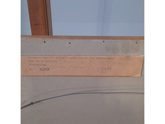 Afbeelding in lijst, c. weber, pienza, 1963 - afbeelding 2 van  10