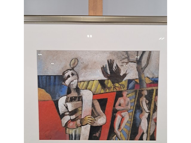 Afbeelding in lijst, d. ribbeling, zonder titel no. 2 - afbeelding 3 van  7