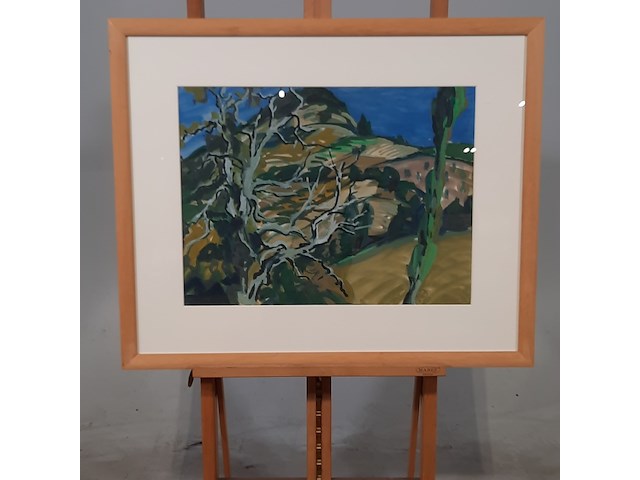 Afbeelding in lijst, eric bauknecht, landschap i, 1963 - afbeelding 1 van  8