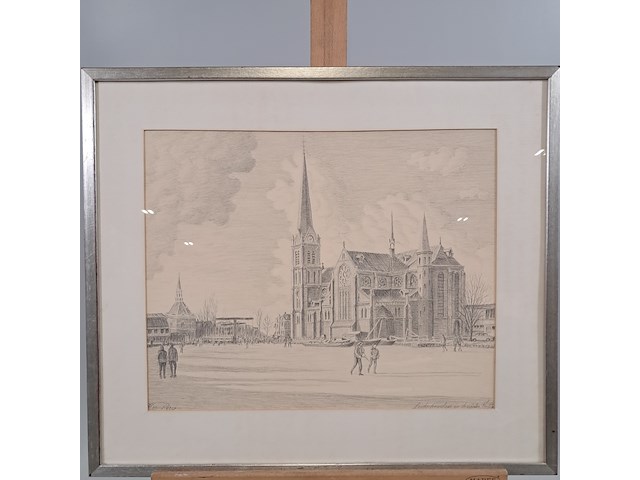 Afbeelding in lijst, f.p. anguita, leidschendam in de winter i, 1982 - afbeelding 1 van  10