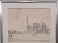 Afbeelding in lijst, f.p. anguita, leidschendam in de winter i, 1982 - afbeelding 1 van  10