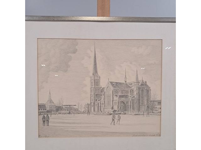 Afbeelding in lijst, f.p. anguita, leidschendam in de winter i, 1982 - afbeelding 3 van  10