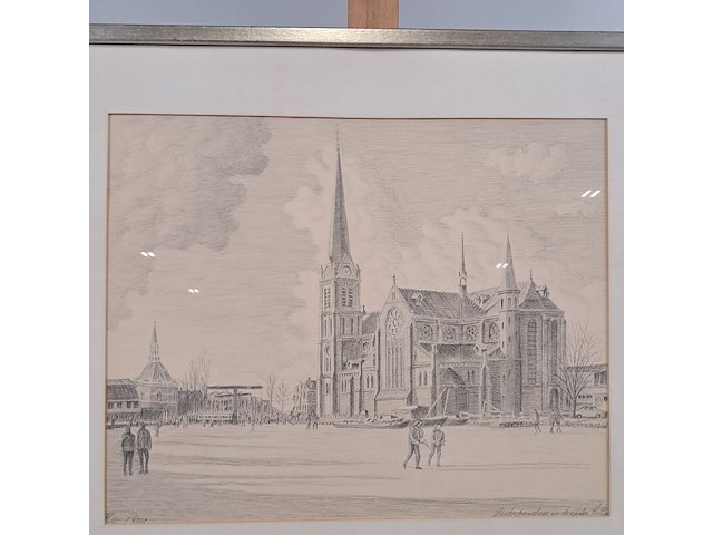 Afbeelding in lijst, f.p. anguita, leidschendam in de winter i, 1982 - afbeelding 4 van  10