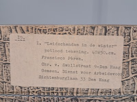 Afbeelding in lijst, f.p. anguita, leidschendam in de winter i, 1982 - afbeelding 9 van  10