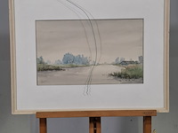 Afbeelding in lijst, g. hendriksen, kromme slijdrecht