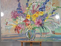 Afbeelding in lijst, gemengde techniek, maya wildevuur, boeket - afbeelding 1 van  5