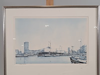 Afbeelding in lijst, h. buivert, rotterdam 64/100 - afbeelding 1 van  8