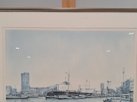 Afbeelding in lijst, h. buivert, rotterdam 64/100 - afbeelding 3 van  8