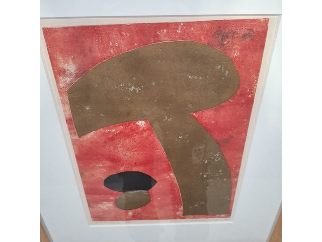 Afbeelding in lijst, herman stammeshaus, paddestoel 4/6, 1975 - afbeelding 4 van  9