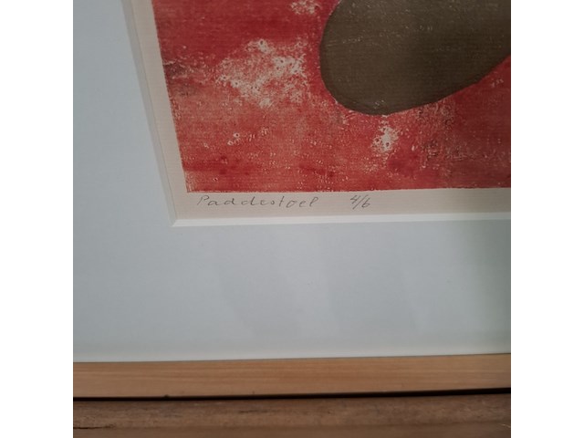 Afbeelding in lijst, herman stammeshaus, paddestoel 4/6, 1975 - afbeelding 7 van  9